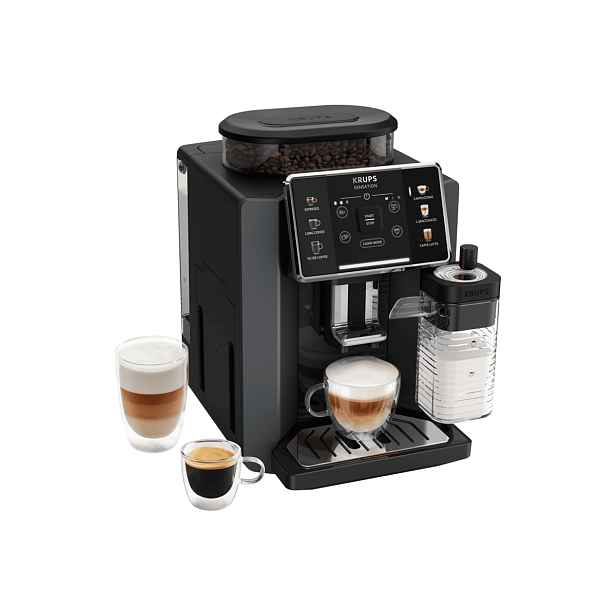 Automatický kávovar KRUPS Sensation Milk EA912B10 Šedý/Černý