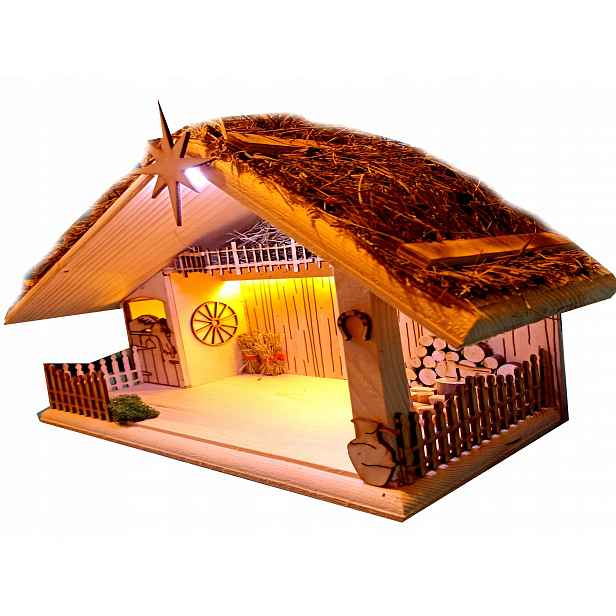 Vánoční Betlém Led, betlémská dřevěná XXL