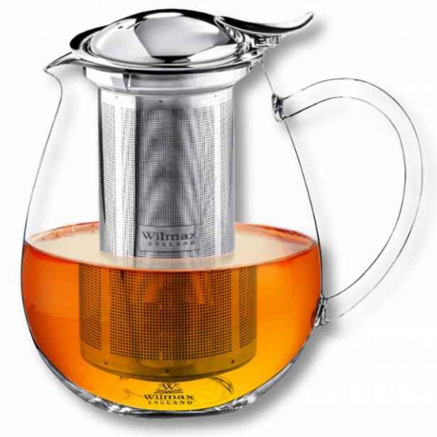 Čajová konvice se sítkem na čaj kávu 600 ml, skleněný, žáruvzdorný, Wilmax