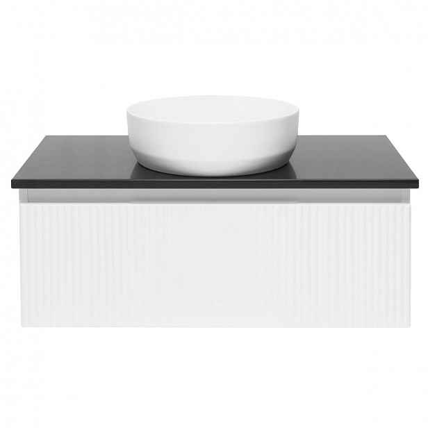 Koupelnová skříňka s deskou z umělého kamene SAT Evolution 98x30x44,8 cm bílá mat SATEVO100WMTK