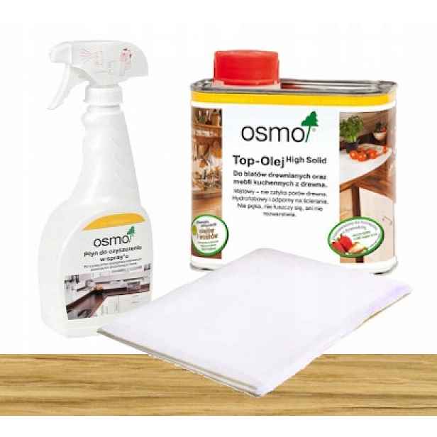 Osmo Sada Top olej, čisticí prostředek, hadřík