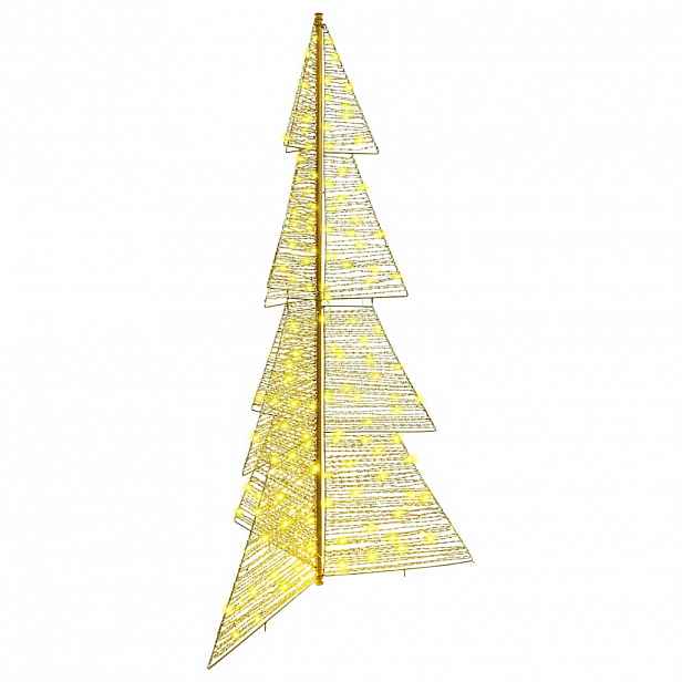 vidaXL Vánoční stromeček 240 LED Teplá bílá 180 cm PET