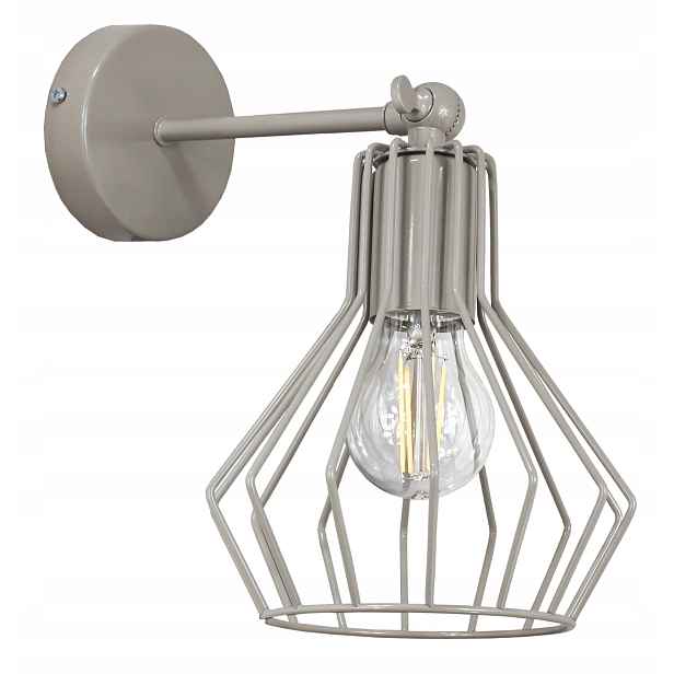 Nástěnná lampa Bell šedá nástěnná svítidla loftové Led lampy