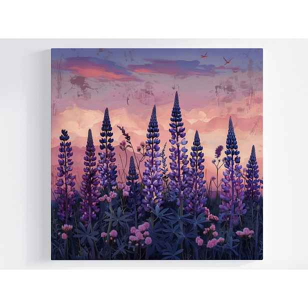 Obraz Na Plátně Canvas Příroda Louka Květiny Lupina 50x50