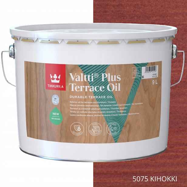 Tikkurila Olej Na Dřevo Valtti Plus Terrace Oil 9L Barva 5075 Kihokki