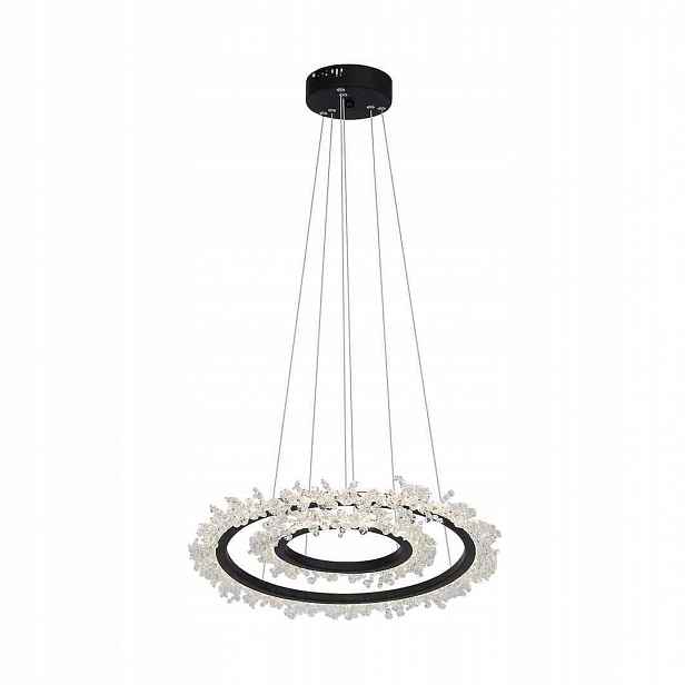 Závěsná Led lampa Milagro Frozen ML617 60W 3600lm 4000K Kov Křišťál