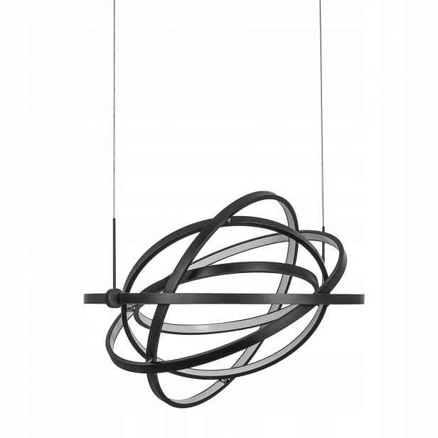 Závěsná Led lampa Triton Černá Moderní regulace 60 cm 3000K Italux