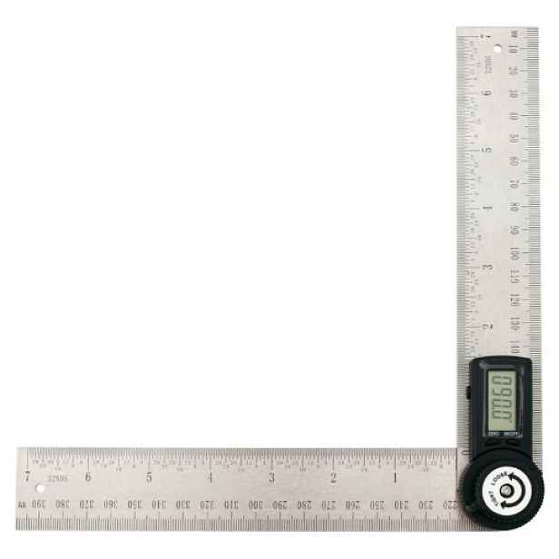 Úhelník úhloměr nastavitelný digitální 30 cm