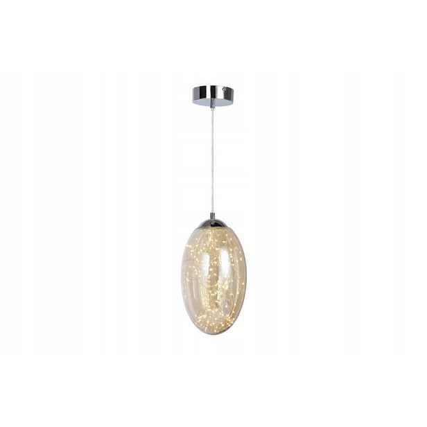 Závěsná lampa z chromového skla Irma Led 15W Reality IP20