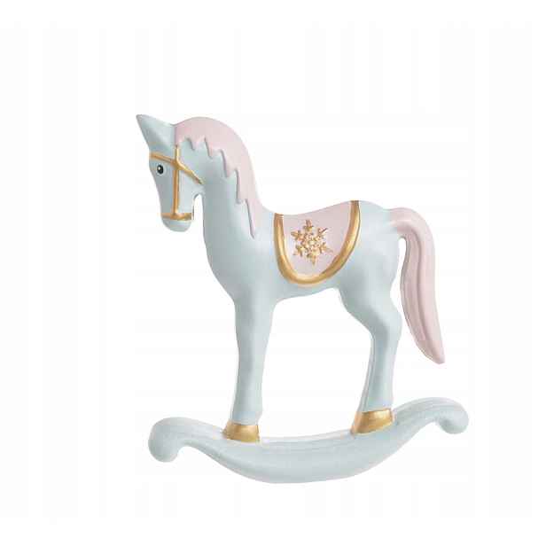 Dřevěný houpací koník 17 cm, mátový 38CAN11735_MI
