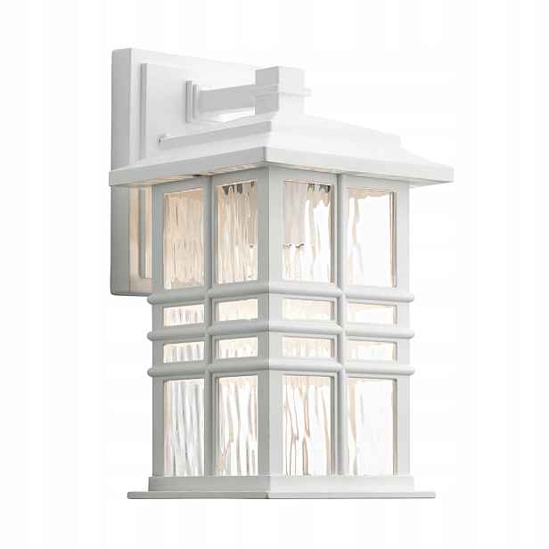 Kichler Venkovní nástěnná lampa Bílá E27 60W IP44 Beacon Square