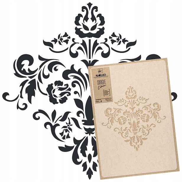 Malířská šablona Vícenásobná L 59x95 cm Vzor Adamaszek Ornament Damasceński