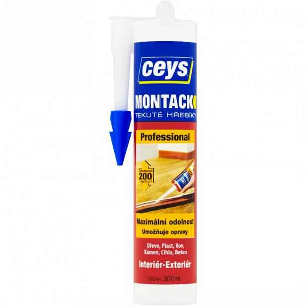 Montážní lepidlo Ceys Montack Professional tekuté hřebíky 300 ml