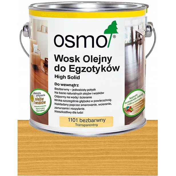 Osmo Vosk pro exoty Exotické dřevo Bezbarvý 1101 2,5L