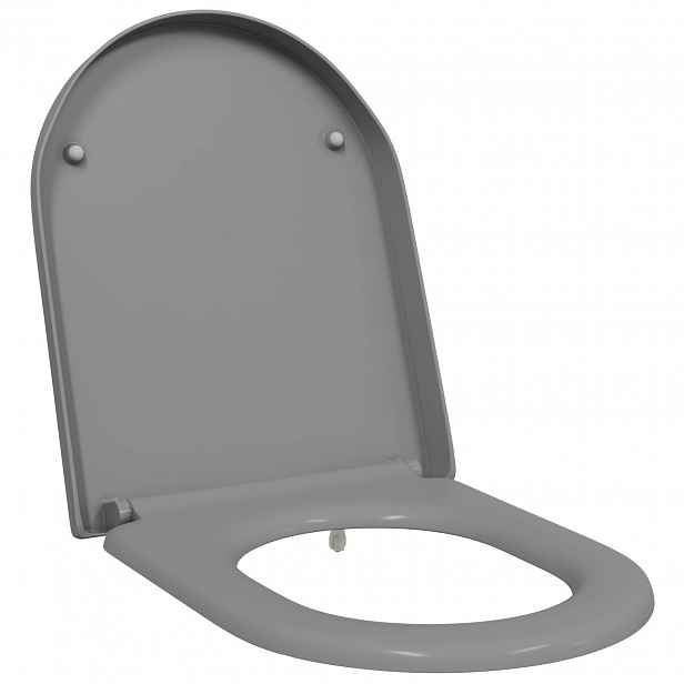 vidaXL Toaletní prkno Šedá 49 x 36 x 4 cm Duroplast