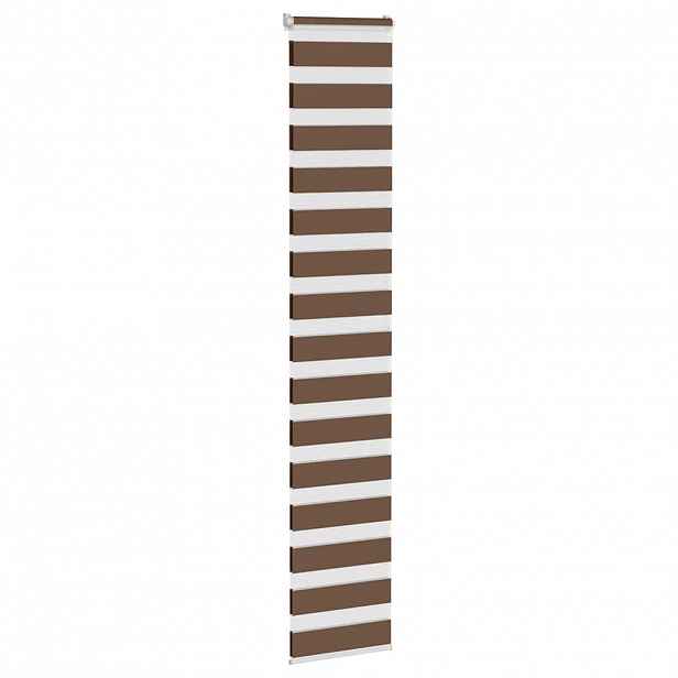 vidaXL Zebra roleta hnědá 40x200 cm šířka látky 35,9 cm polyester