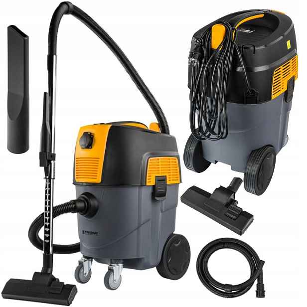 Vysavač Powermat 1600W Zásuvka Nádrž Pro Dílnu/garáž