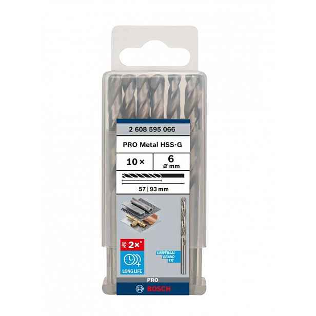 Bosch - Sada vrtáků do kovu, 6x93 mm, 10 ks 2608595066