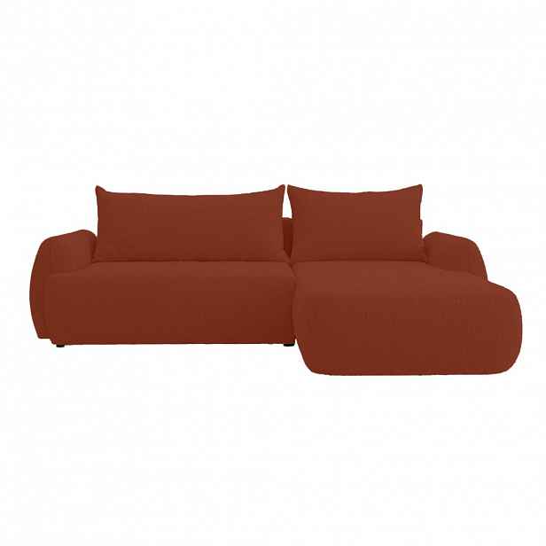 Fedve ROHOVÁ SOFA MUNDUK II s funkcí spaní, Tmavě oranžová