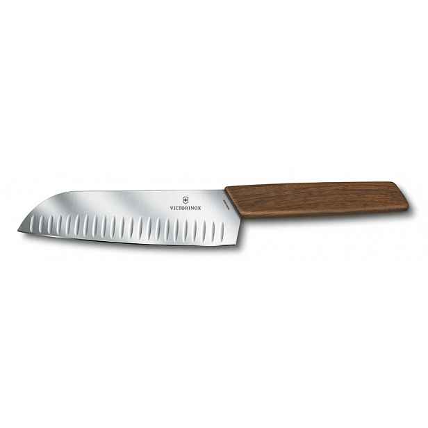 Nůž santoku Victorinox Swiss Modern 17 cm ořech ocel 58 Hrc