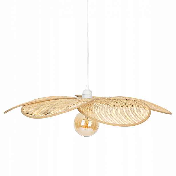 Stropní Svítidlo Bambusová Béžová Moderní Stylová Petalová Průměr 62 CM