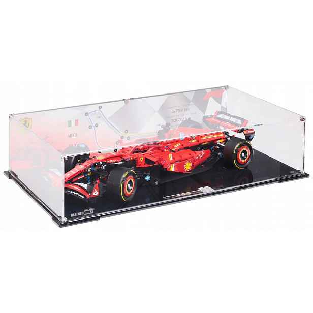 Vitrína s pozadím Blacked Brick pro Lego 42207 Technic Formule F1 Ferrari SF-24