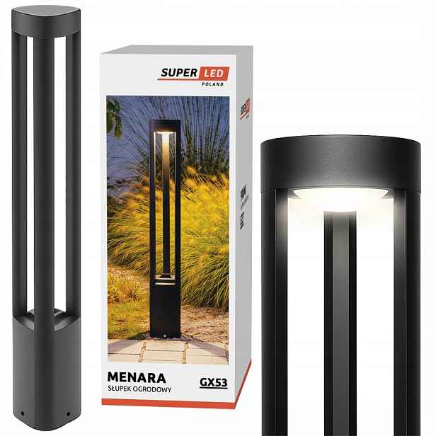 Zahradní sloupková lampa GX53 60 cm Premium pro Led žárovku