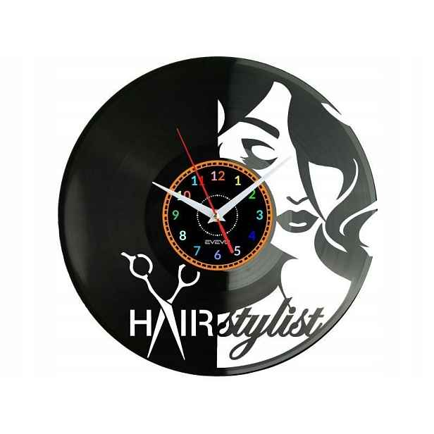 Kadeřnický salon Nápad na Dárek Nástěnná Dekorace z vinylové desky