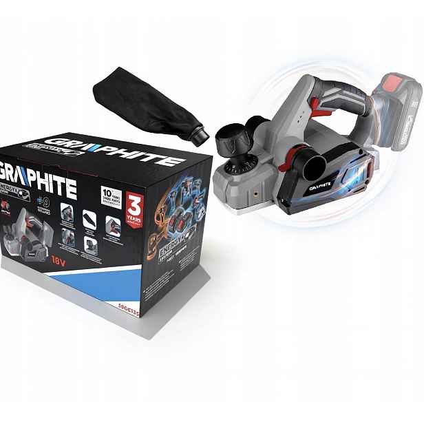 Graphite Akumulátorový hoblík Energy+ 18V 58GE135