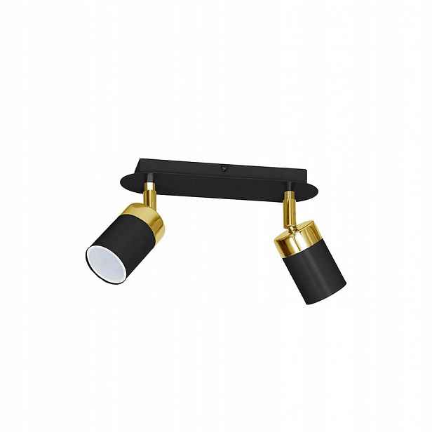 Stropní svítidlo Joker Black/gold 2xGU10
