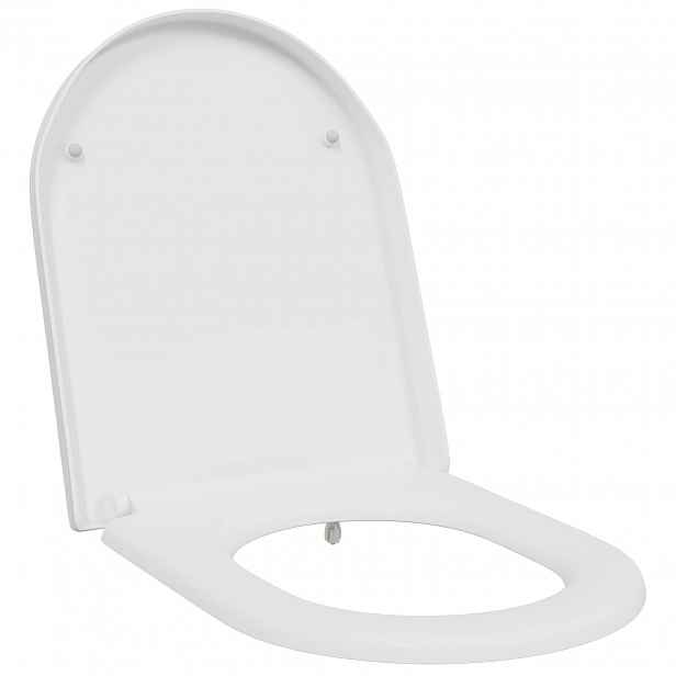 vidaXL Toaletní prkno Bílá 49 x 36 x 4 cm Duroplast
