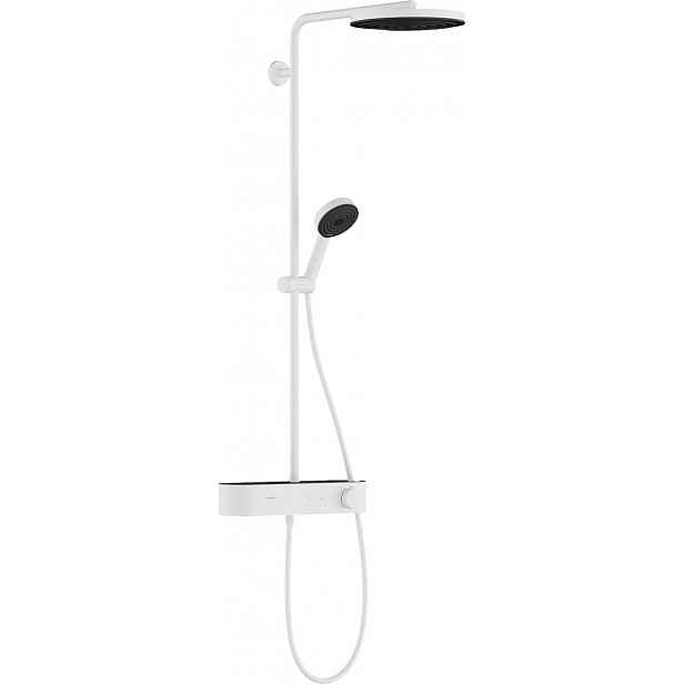 Sprchový systém Hansgrohe Pulsify S na stěnu s termostatickou baterií matná bílá 24221700