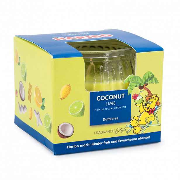 VONNÁ SVÍČKA Transparentní Coconut Lime v dárkové krabičce 85 g