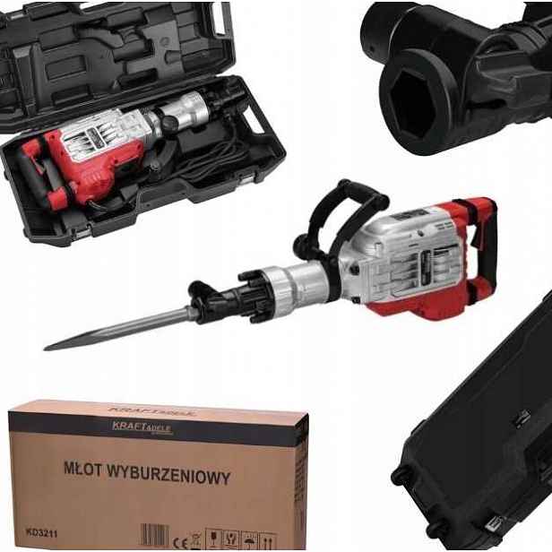 Burací Kladivo Kraft&dele KD3211 3200W 75J Hex-gan Dłáta Na Beton