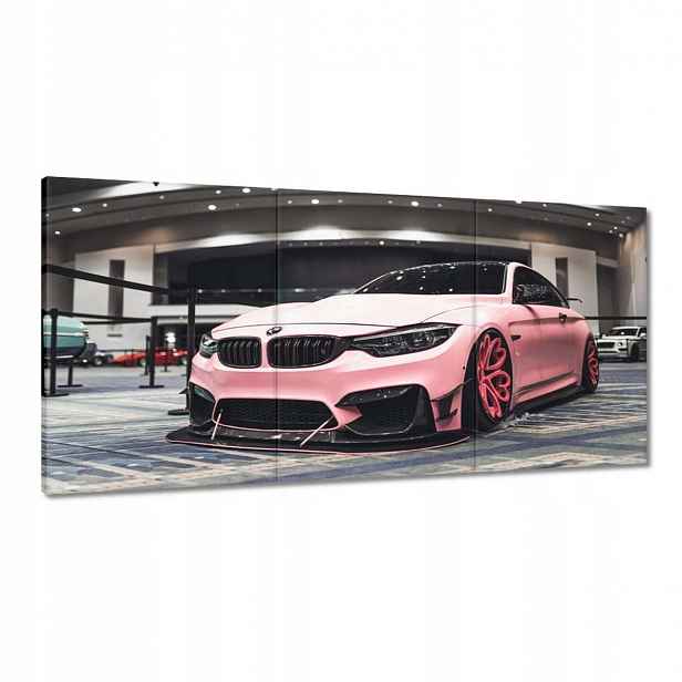 Obrazy 180x90 Růžové Bmw Auto