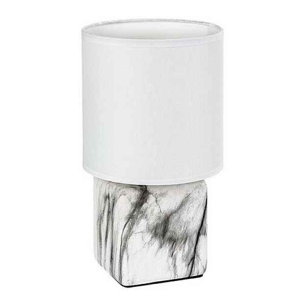 Rabalux 74069 stolní lampa Nalisa, hranatá, bílá