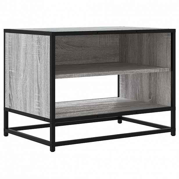 vidaXL TV skříňka šedá sonoma 61 x 40 x 46 cm kompozitní dřevo a kov