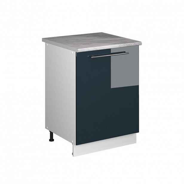 Vicco SKŘÍŇKA POD DŘEZ Fame-Line, Tmavě modrá s vysokým leskem/Bílá, 60 cm