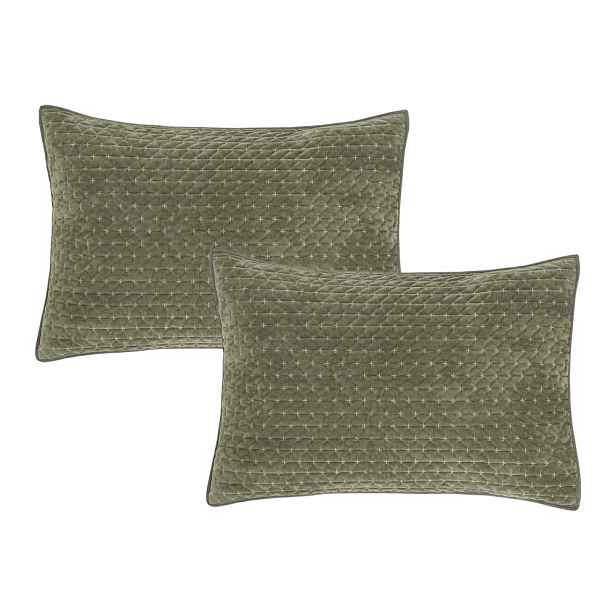 Povlaky na polštáře v sadě 2 ks 50x75 cm Attica Velvet Embroidered – Bianca