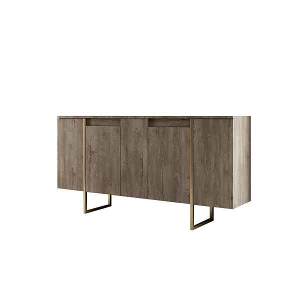 Skříňka Luxe Walnut and Gold