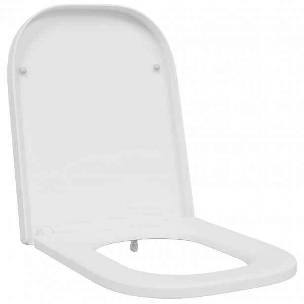vidaXL Toaletní prkno Bílá 47,5 x 35 x 3,6 cm Duroplast
