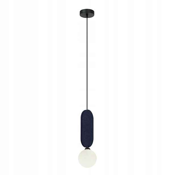 Italux Lorenzo závěsná lampa G9 25W černá/granátová/bílá ovál