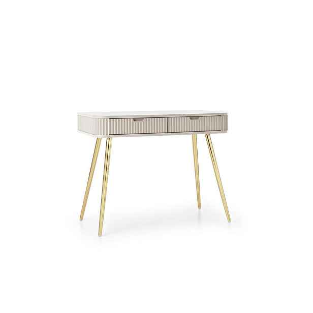 MASSENO KONZOLOVÝ STOLEK ZENZERO, 103/80/49 cm se zásuvkami, kašmírový