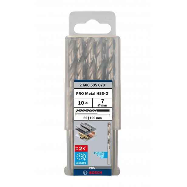 Bosch - Sada vrtáků do kovu, 7x109 mm, 10 ks 2608595070