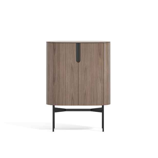 LivinHill Komoda Silario 95 cm ořech/mramor
