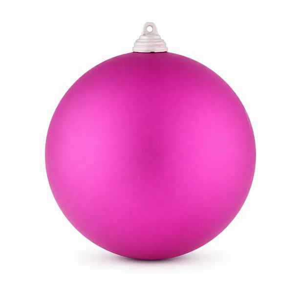 Velká vánoční koule 20 cm, růžová, matná