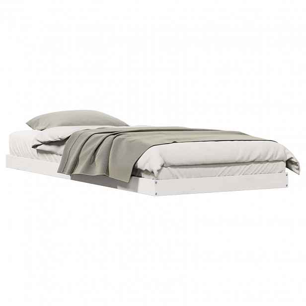 vidaXL Postel na podlaze Bílá 80 x 210 cm Masivní borové dřevo