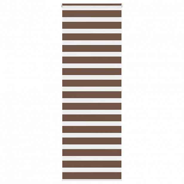 vidaXL Zebra roleta hnědá 70x200 cm šířka látky 65,9 cm polyester