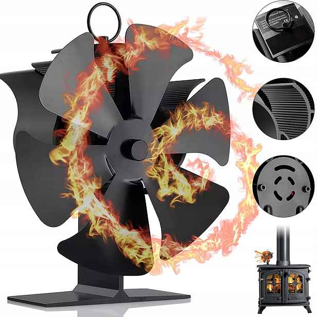 Krbový Ventilátor Termoelektrický Větráček Napájený Teplem Turbína