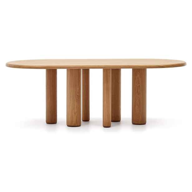 Jídelní stůl v dekoru jasanu 105x220 cm Mailen – Kave Home
